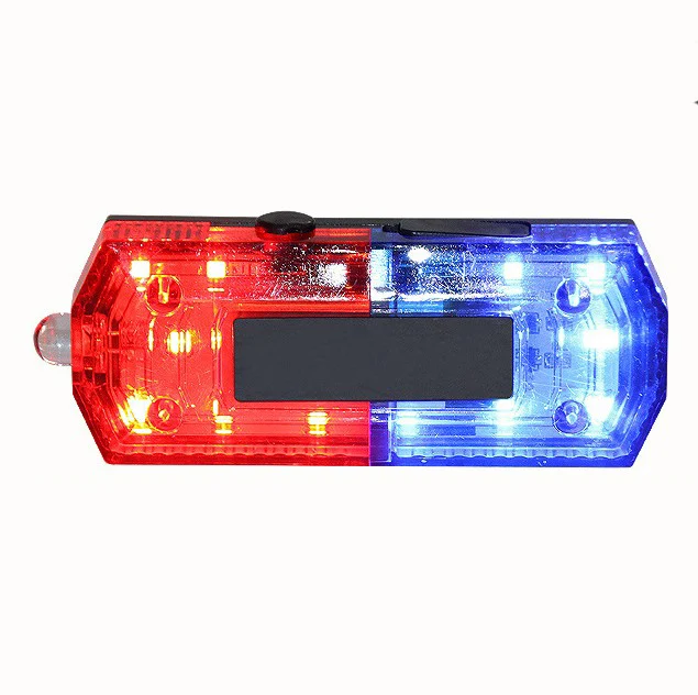 LED Flashing Warning Shoulder Light Red Blue Traffic signal Light