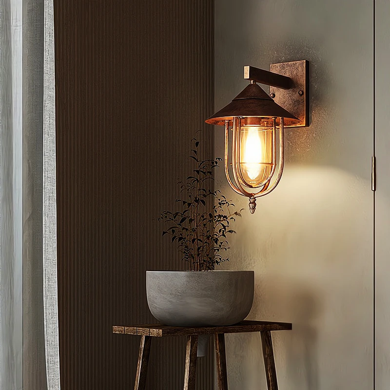 Retro Industrial Style IP 65 Aluminum Outdoor Lighting Wall Light