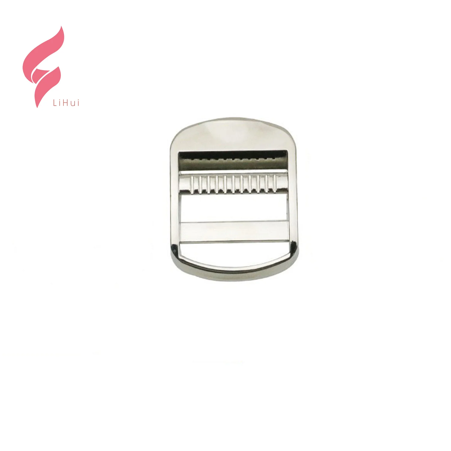 LiHui hardware buckle adjustable strong heavy shinning tri glide tension lock slide 38mm metal ladder lock for handbags