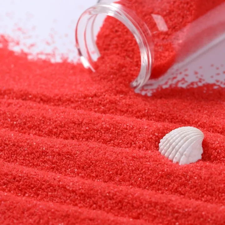 Flower Pot Plant Pavement Artificial Colored Sand Pearl Luster Painting Grade Color Sand For Garden