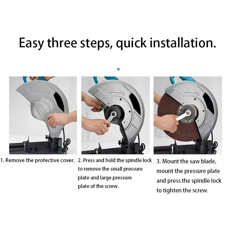 Daen Electric 355mm wood Metal Cutting Machine Cut Off Saw Chop Saw circular saw Cut-off Machine