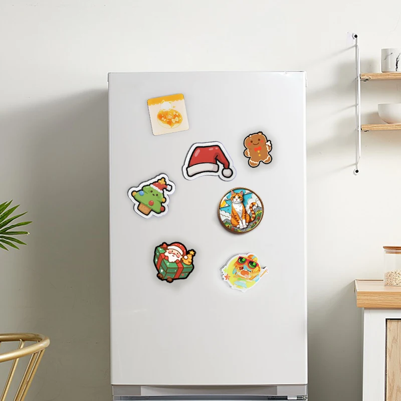 Custom Fridge Magnet Home Decoration Anime Printed Magnetic Pin Daily Refrigerator Stickers