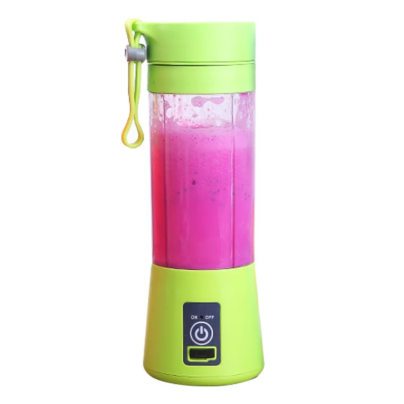 6 blade cutter head electric mini cyclone juicer portable fruit juicer cup for home use