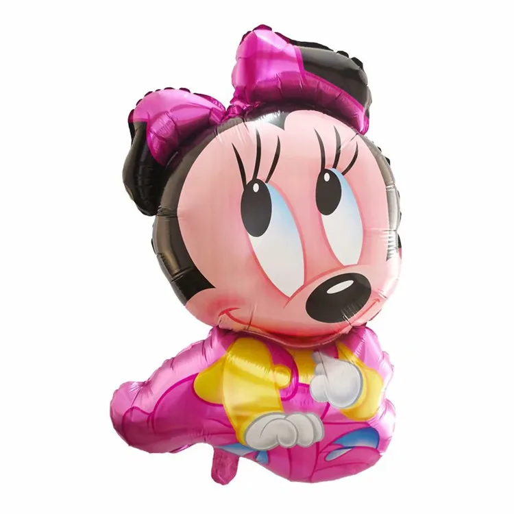 New Design Large Cute Mickey Minnie Cartoon Foil Balloon Baby Birthday Party Decoration Balloon For Kids Toy