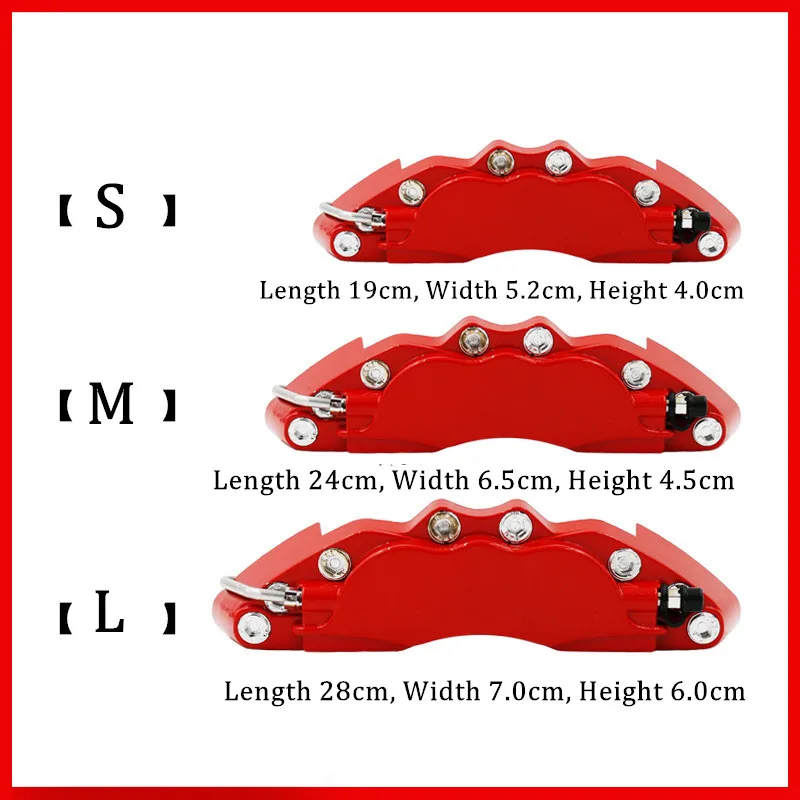 Brake Calipers Cover Aluminum Alloy Car Parts Accessories Brake Abalone Cover Metal Brake Calipers Cover Universal