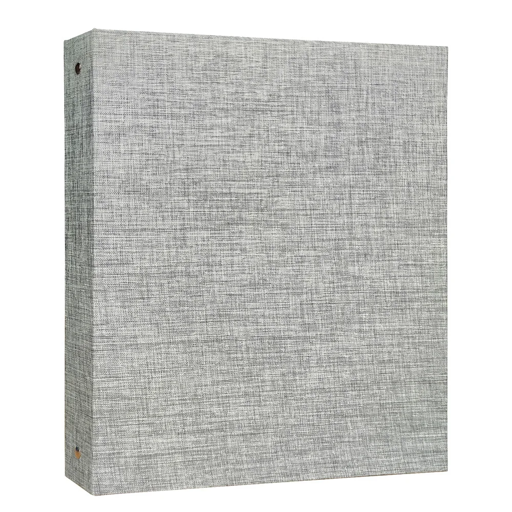 Custom logo Linen cover three-hole binder as test sheet and music folder office folder