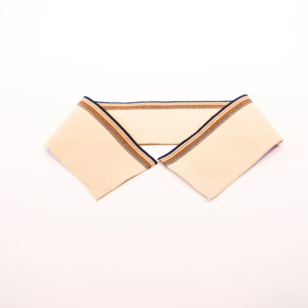 Polyester Cotton Flat Knitting Collar Knitting Rib For Neckline Cuff Polo Shirt