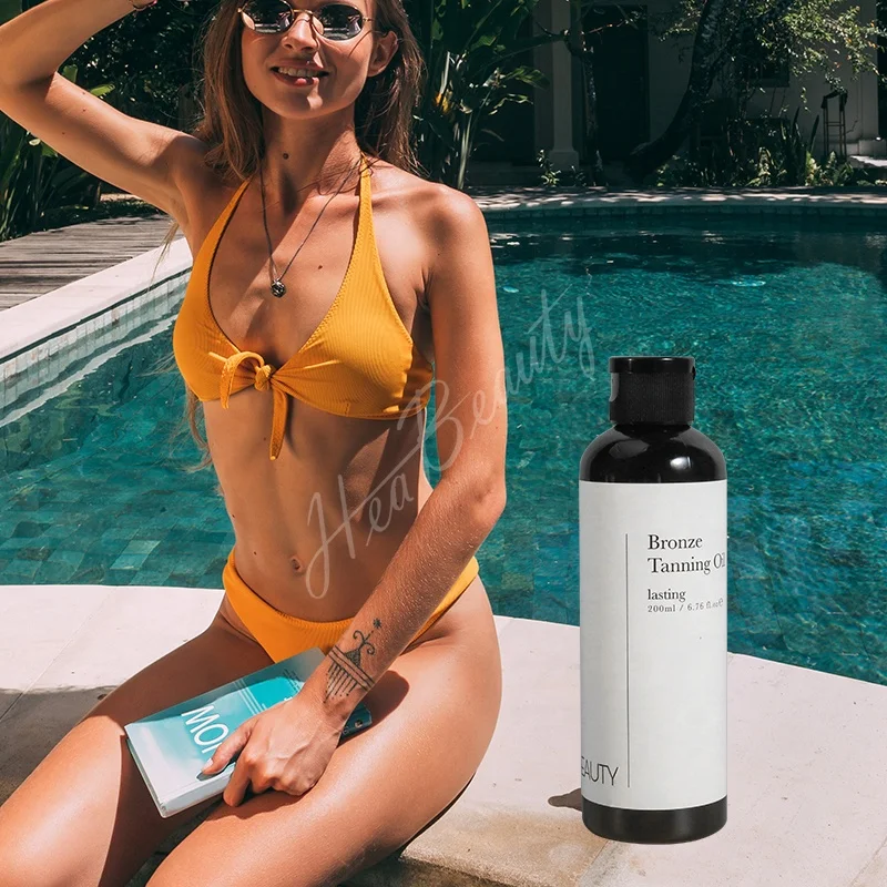 New Listing Natural Ingredient Tanning Accelerator Oil Fast Natural Tan Color And Ultra Moisturize For Body And Face Tanning Oil