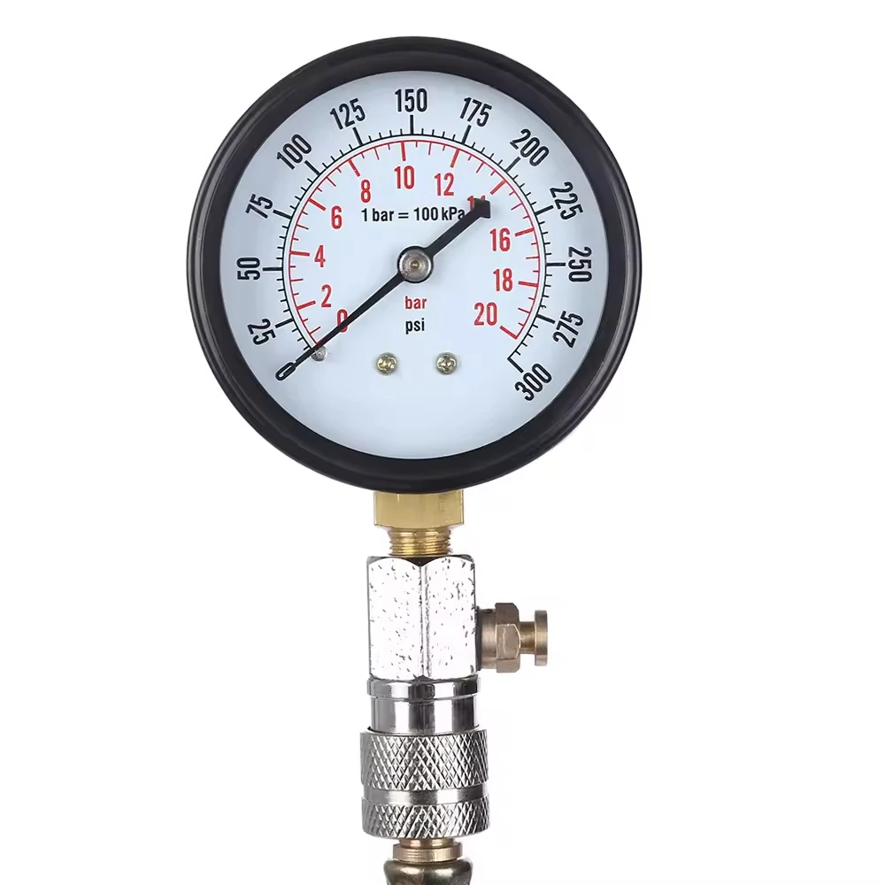 High Pressure Automotive Oil Meter Gasoline Cylinder Pressure Gauge Measuring Device For Hydraulic Cylinder