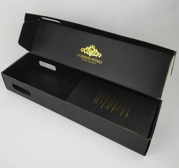 Long stem preserved flower roses box/corrugated paper box