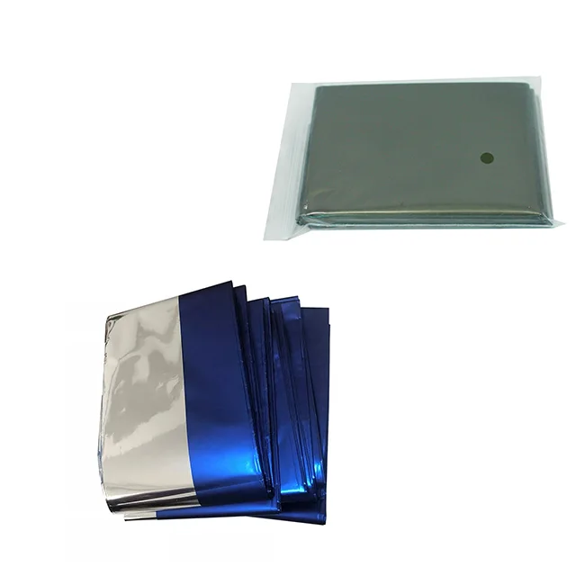 Emergency  portable multi-function first aid blanket with silver space heat reflective emergency thermal mylar blanket