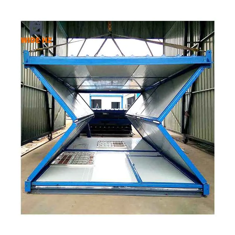Folding prefabricated flat pack container office 20Ft homes Philippines folding houses quick build container house cabins