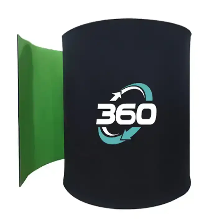 360 Photo Booth Enclosure Backdrop With LED Light Activity Party Exhibition Other Trade Show Equipment