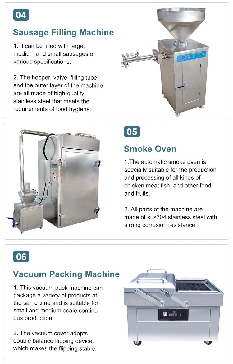 Stainless Steel 304 sausage filling clipping machine / polony sausage filler clipper / sausage double sides clipper machine