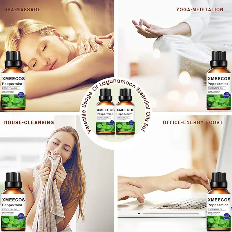 30ml Pure Fruit Fragrance Oil Diffuser Essential Oils Watermelon Lime Coconut Aroma Flavoring Oil for Spa Candle Soap Making