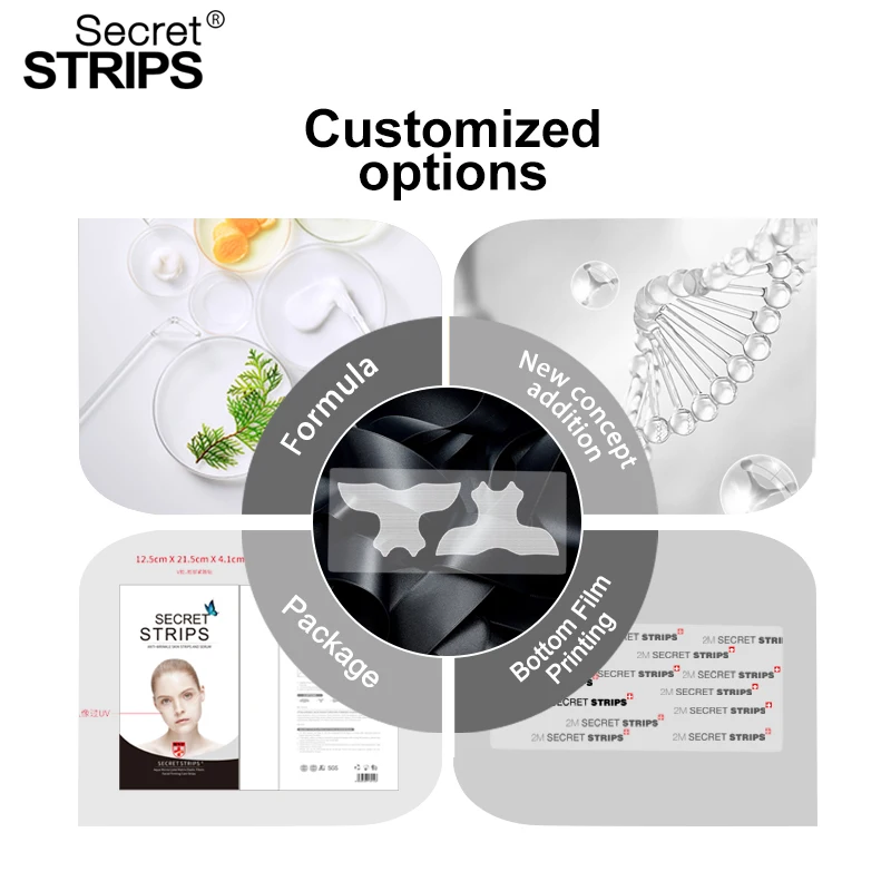 Factory Direct Sale T-Zone Skincare Anti Frown Lines Care Strips anti aging serum Sleep Mask Prevent Wrinkles