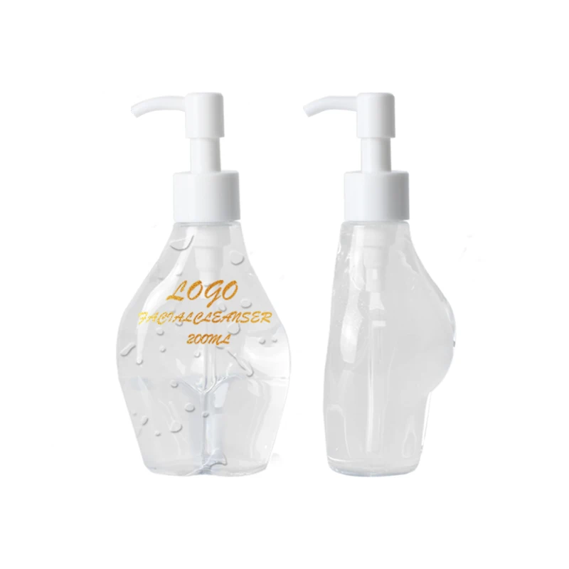 Custom Empty Shampoo Bottle 200ml Plastic Hand Wash Lotion Bottle with Pump