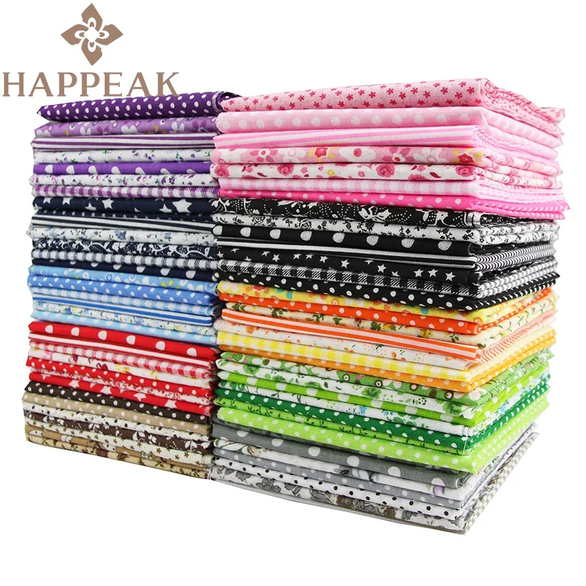 HAPPEAK Precut ткань 7 шт. в наборе 10X10 дюймов квадратный 25 см хлопчатобумажная многоцветная печатная стеганая