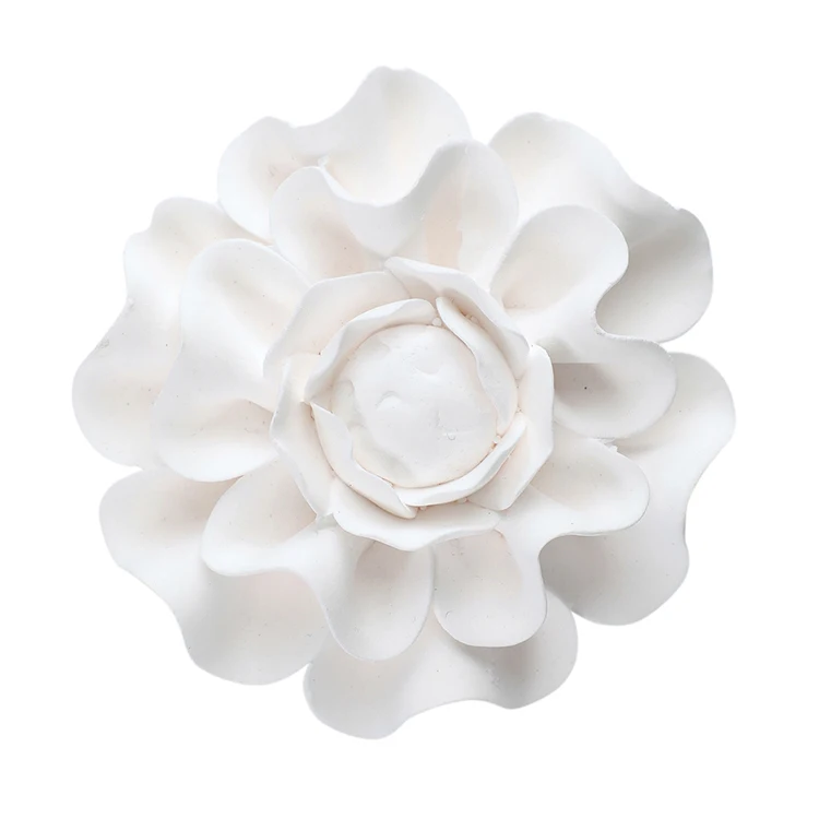 Handmade White Ceramic Flower Aroma Oil Diffuser Ceramic Bird Diffuser Aroma Perfume Glass Bottle