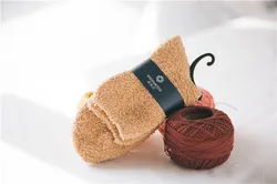 Cozy Cashmere Socks Spring Winter Warm Sleep Bed Socks Floor Home Fluffy Socks Coral velvet Feet Warmer Christmas gift for men