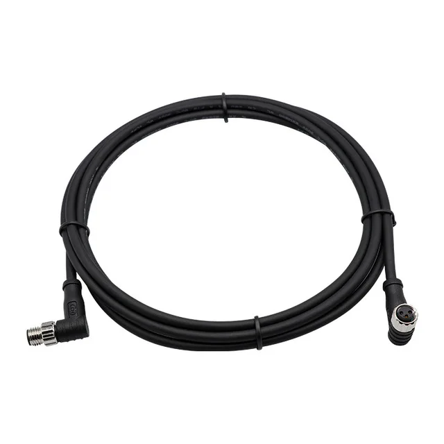 3m connector IP67 M5 M8 M12 M16 Right Angle moulding cable connector waterproof PVC/PUR cable connector IP67