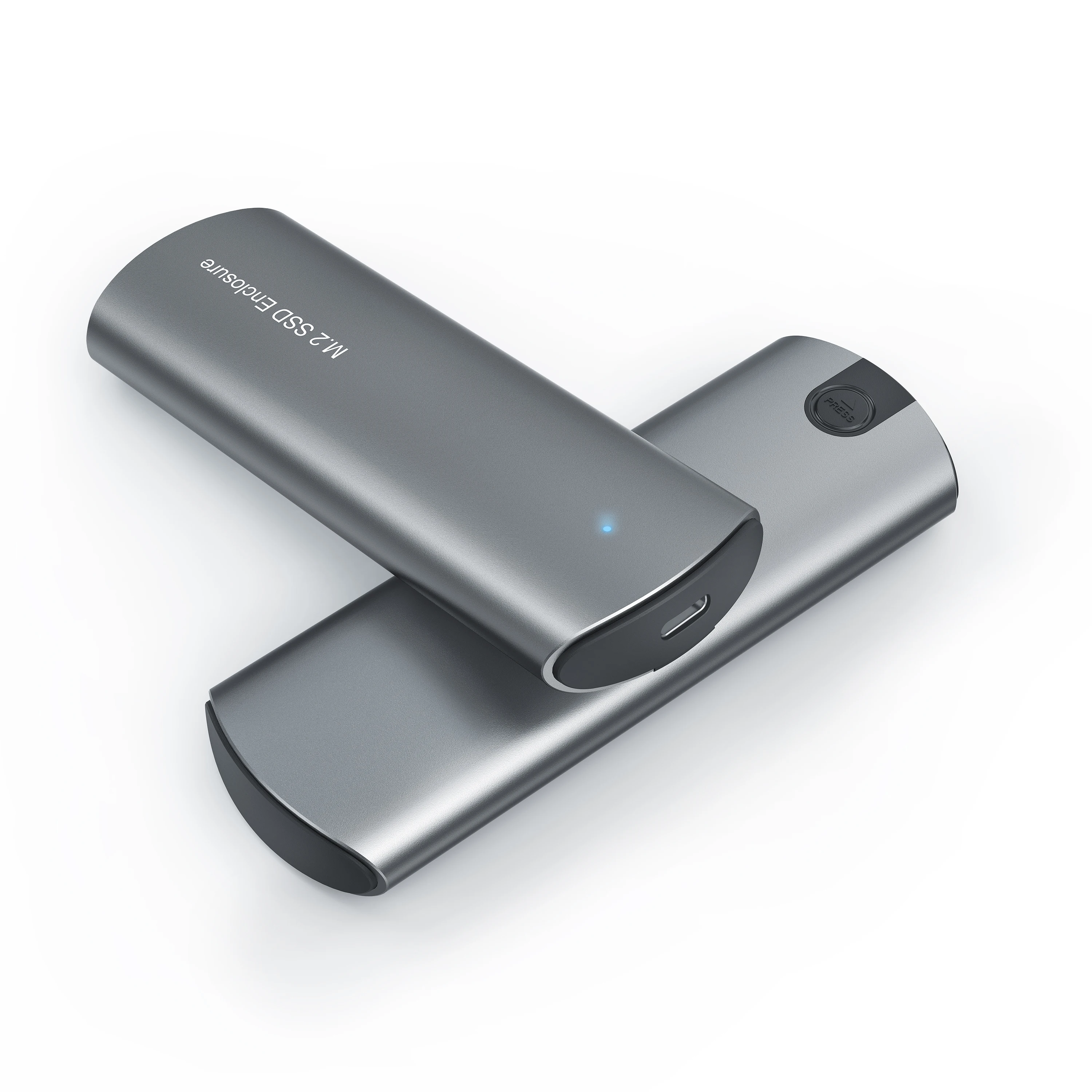 Portable Aluminum M.2  SSD  Enclosure USB C 3.1 External Hard Drive Case  GEN2 10Gbps Hdd ssd case usb c