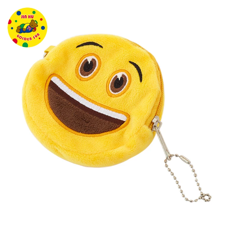 Сделанный на заказ кошелек для монет эмоции значок мягкий мультяшный карт плюшевый брелок