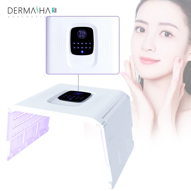 2024 Skin Lamp 7 Colors PDT Photo Therapy Beauty Machine Led Face Neck Light Therapy Machine LED Facial Mask for Acne Remover