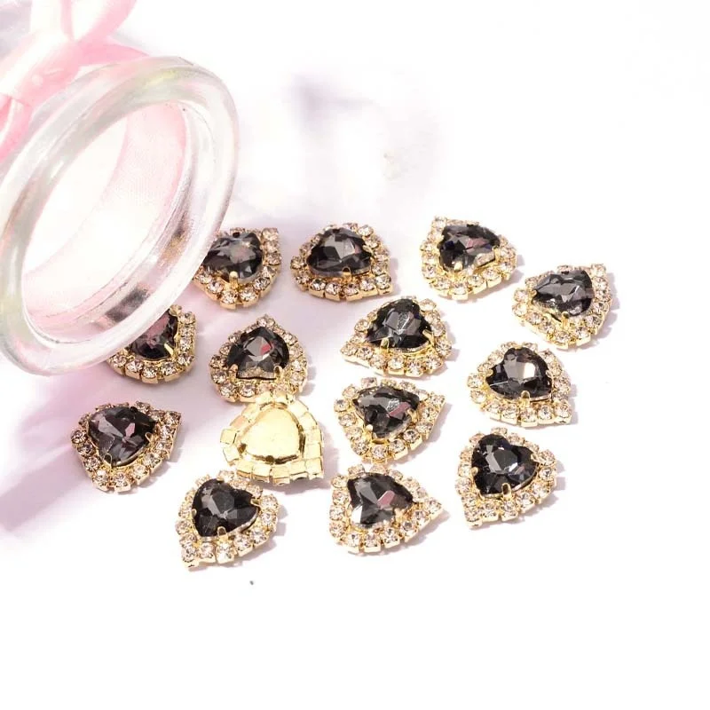 High Quality Heart Shaped Waterdrop Crystal Rhinestone Wholesale Tear Drop Glass Rhinestone For Dress Accessories