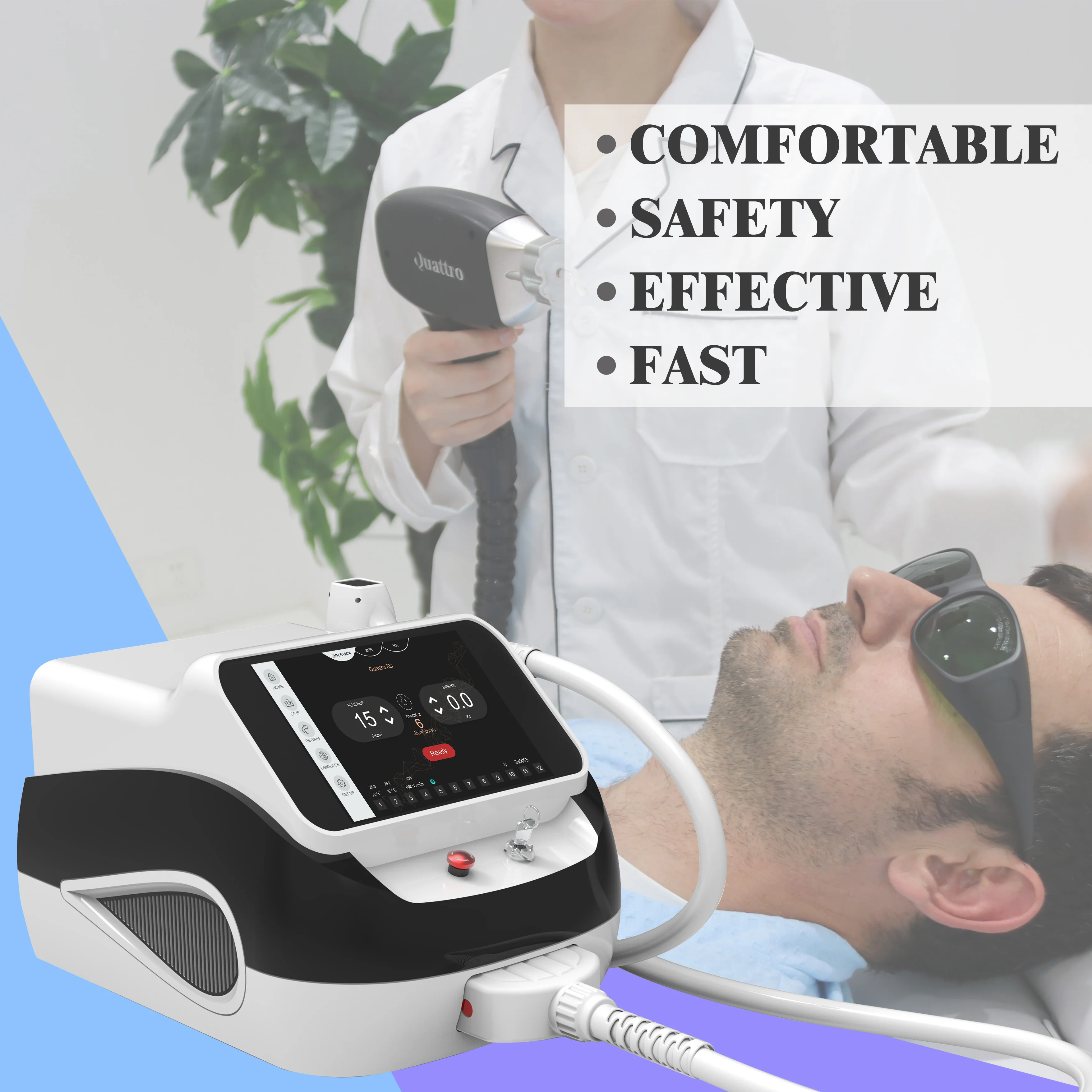 LOW price Permanent hair removal machine portable diode laser hair removal laser 755mm 808mm 1064mm