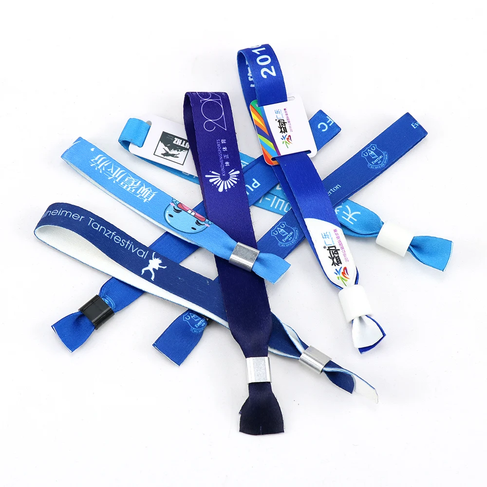 Factory Custom Free Customized Wrist Band Party Supplies Woven Wristband For Event