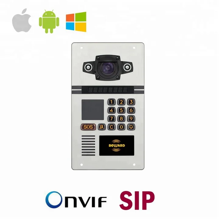  Водонепроницаемый SIP IP65 аудио домофон 4 проводной умный дверной звонок