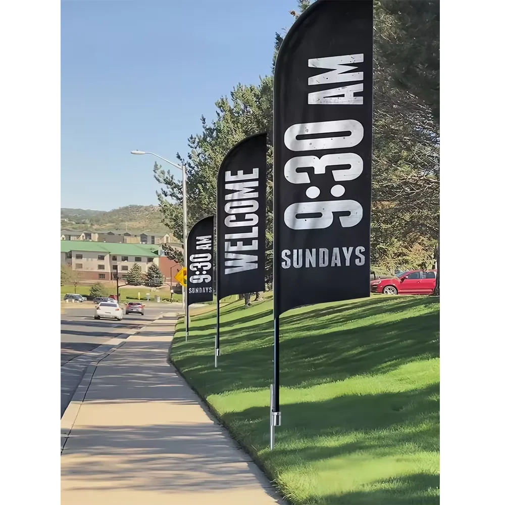 Custom Digital Printing Feather Flag Advertising Feather Banner Flags Promotional Flags And Banners For Advertising