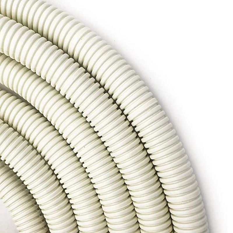 50m UV protection air conditioner PVC corrugated plastic flexible drain hose AC drainage pipe