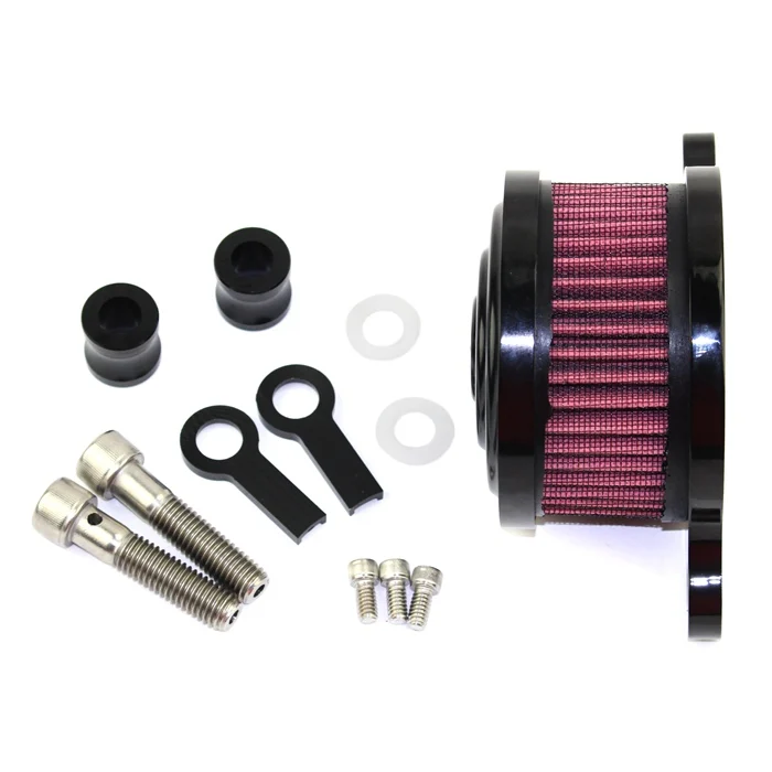 Воздухозаборник из черного алюминия для Harley Sportster XL883 XL1200 04-Up