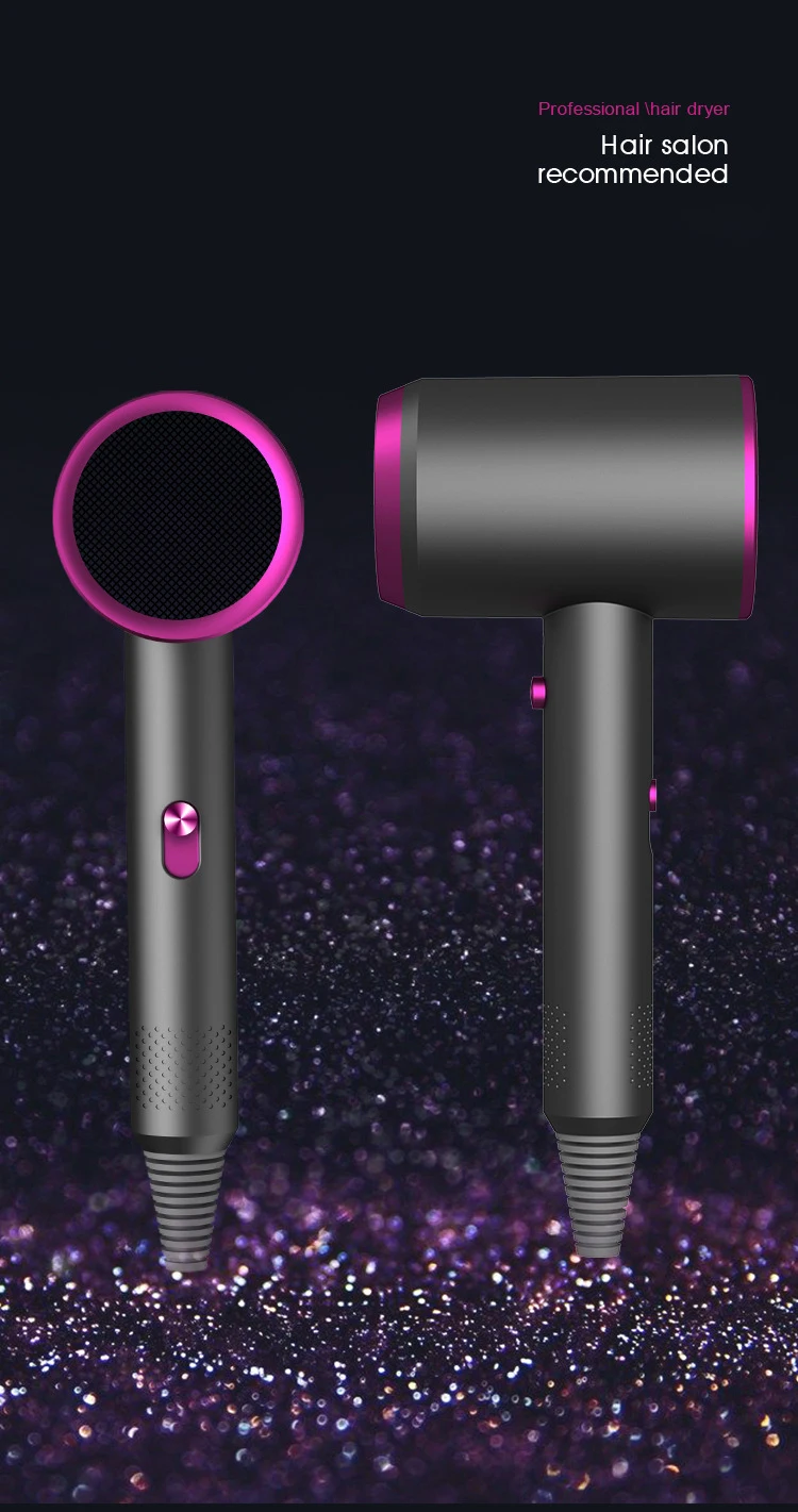 professional salon high speed mini ionic rechargeable hair dryer Household hotel travel Hand Blow Dryers