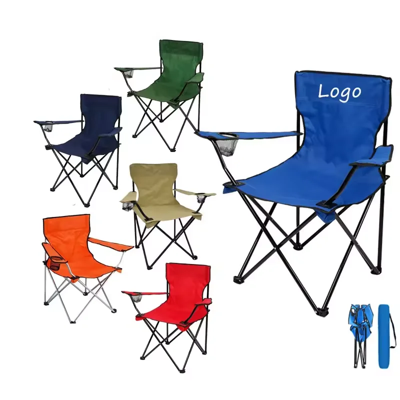 Wholesale customizable color cheap  chair folding portable small tommy beach chair portable camping multi-person camping chair