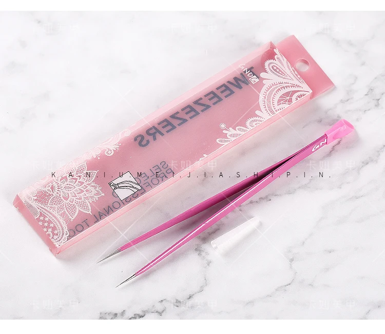 Manicure tweezers double-headed tweezers with silica nail art tools