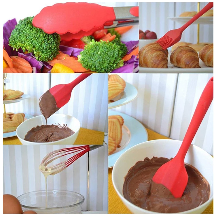 Food grade heat Resistant 5 Piece cooking utensils kitchen set accessories