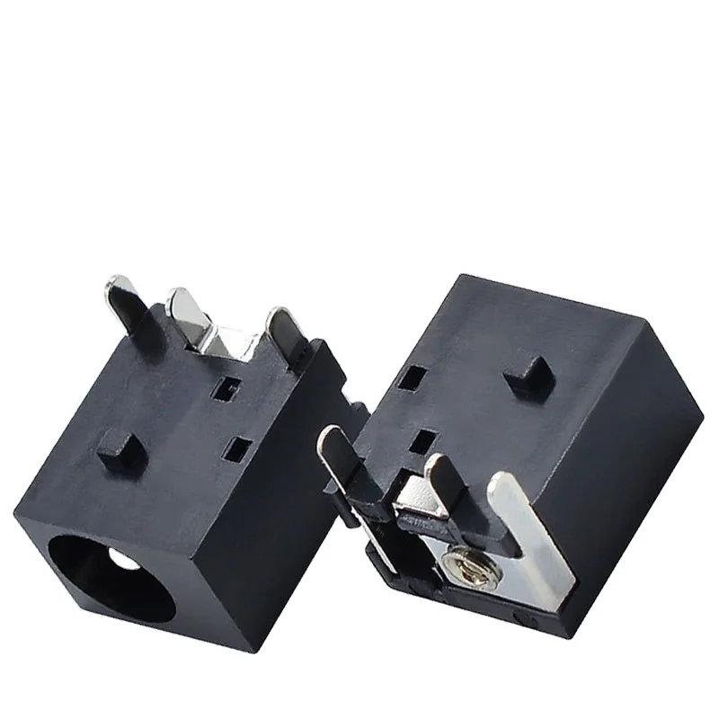 Jinbeili DC-038 правый угол погружения Тип Женский Разъем питания постоянного тока разъем В комплект поставки входит адаптер AC/DC 12V 1A с 1 0 мм центровым