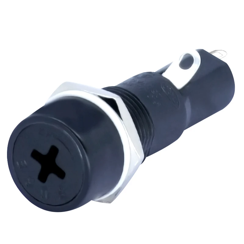 Для крепления на панель 6x30 мм держатель предохранителя 10A 250VAC FH1-S-MZ металлический винт