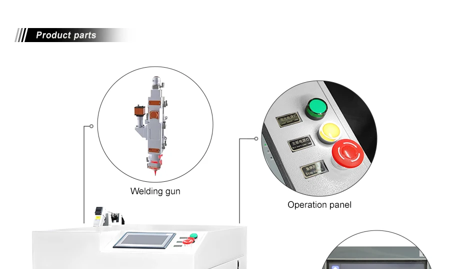 iron Stainless steel laser welding machine intelligent protection 1kw  3kw laser welder and rust removal laser welding machine