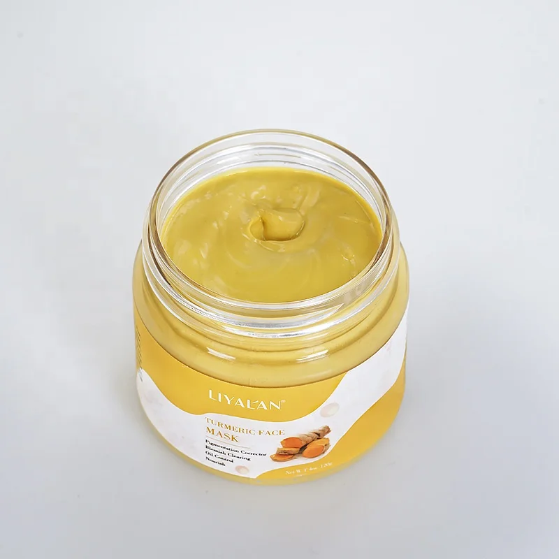 Wholesale Custom Facial Lightening Whitening Anti-inflammatory Natural Organic Ginger Extract Turmeric Face Clay Mask