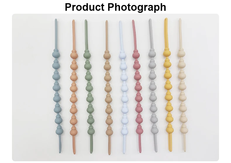 Wholesales Woven Food Grade Baby Silicone Chain With Stuffed Animal For Pacifier Chain Clip