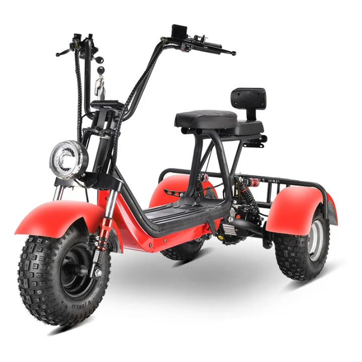 Type E electric tricycle elderly people buy vegetables transport scooter home pick up children leisure electric tricycle