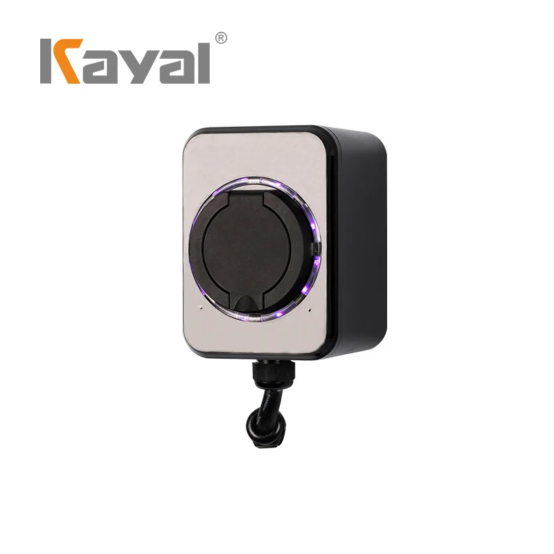 KAYAL Wall-Mounted Charging Stations Wallbox 3.5KW 7KW Type 2 EV Charger Electric Vehicle Charging Station with CE