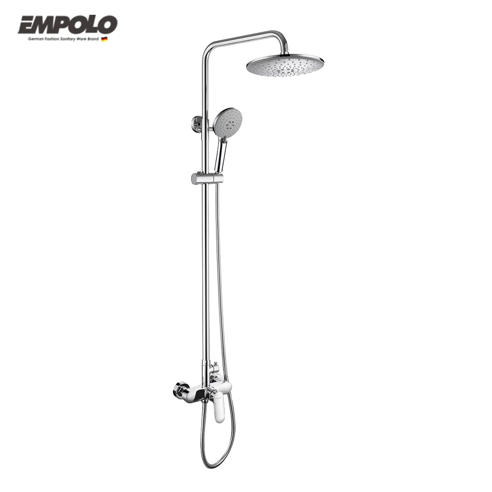 Factory wholesale chrome shower mixer shower and toilet cabin portable copper rain shower