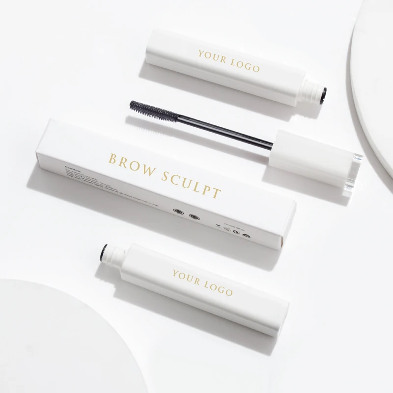 High Quality Tinted Eyebrow Clear Setting Eye Brow Tinted Styling Gel Tube with Brush Private Label Waterproof Eyebrow Gel