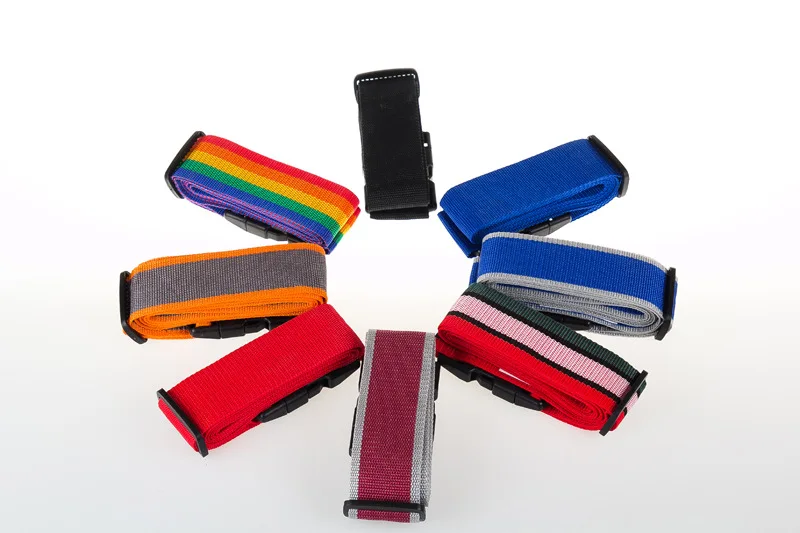 Luggage Strap Cross Belt Packing Adjustable Travel Suitcase Nylon 3 Digits Password Lock Buckle Strap Baggage Belt