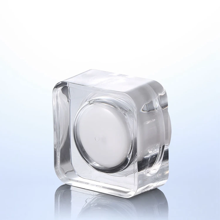 Wholesale square cosmetic packaging jars 30g cream jar